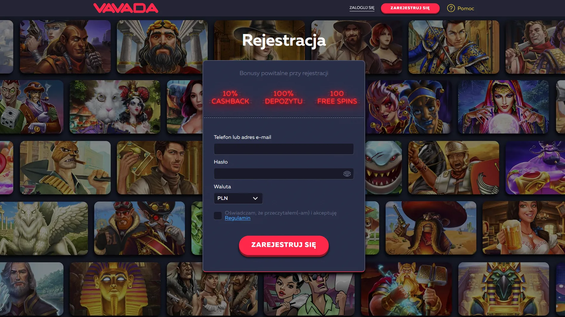 Vavada Casino login i rejestracja konta